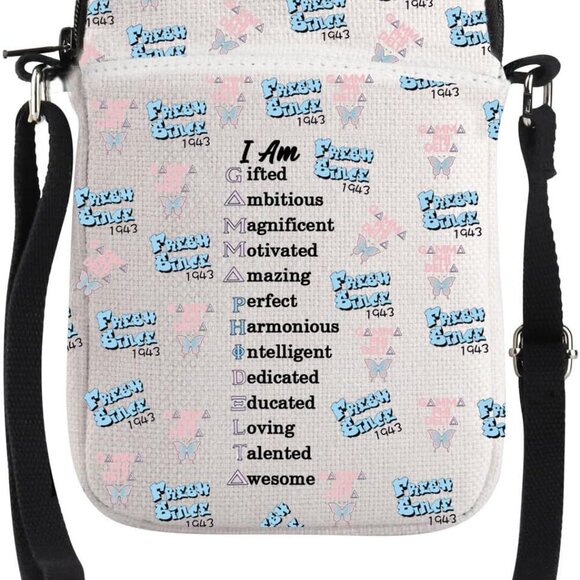 I AM Gifted Pink Crossbody Bag - Elegant Sorority Purse for Everyday Elegance - Picture 1 of 7